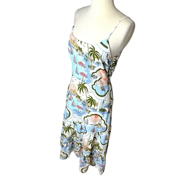 CYNTHIA ROWLEY NEW TROPICAL MAXI DRESS. - Picture 8 of 8